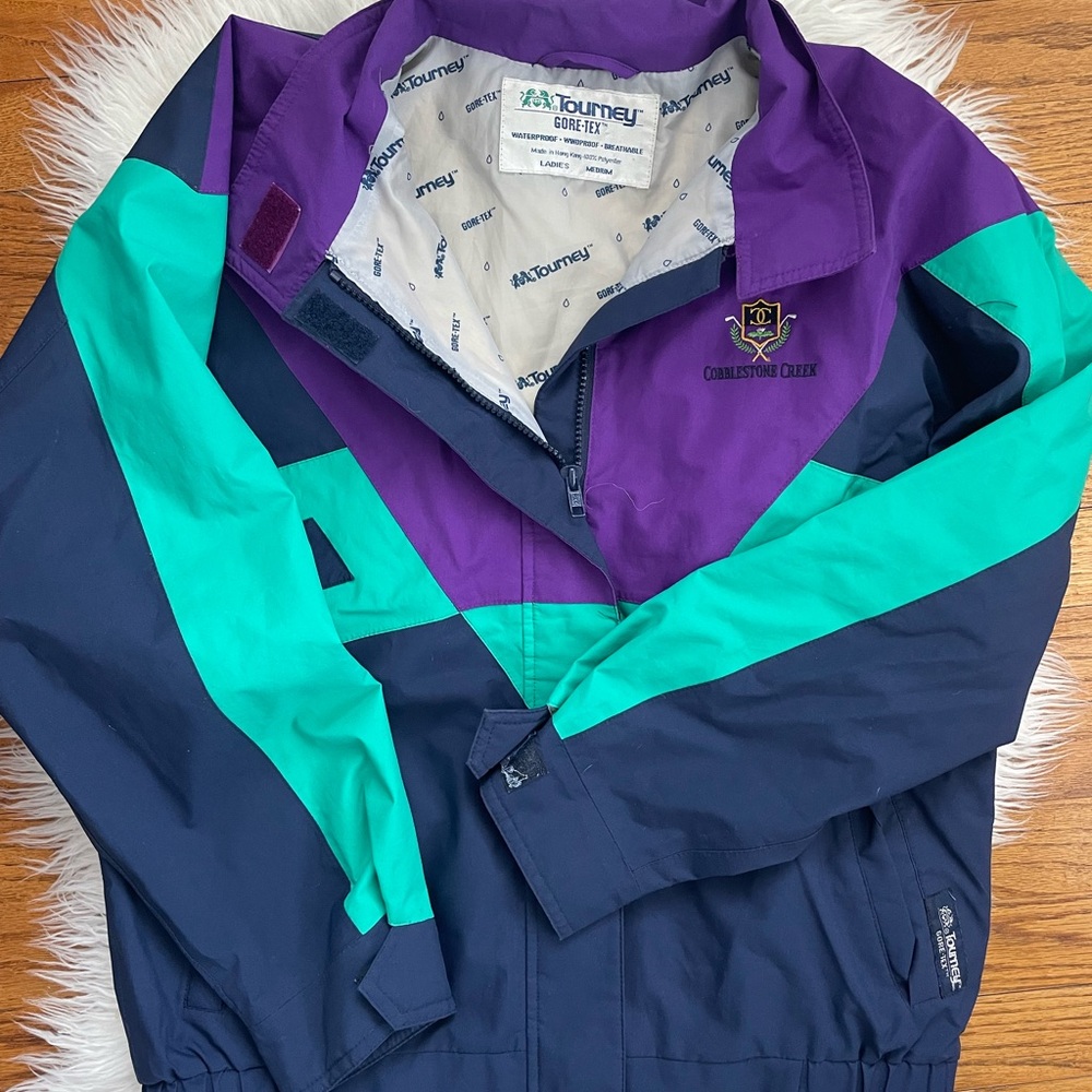 Vintage GORE-TEX Purple and Blue Color Block Jacket
